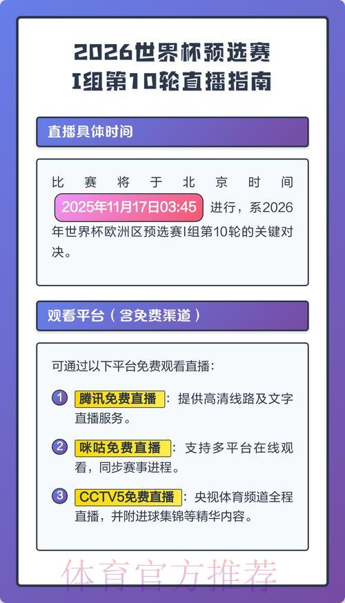 2026世界杯赛事直播收看完整指南